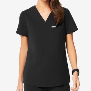 Figs Black Catarina Scrub Top